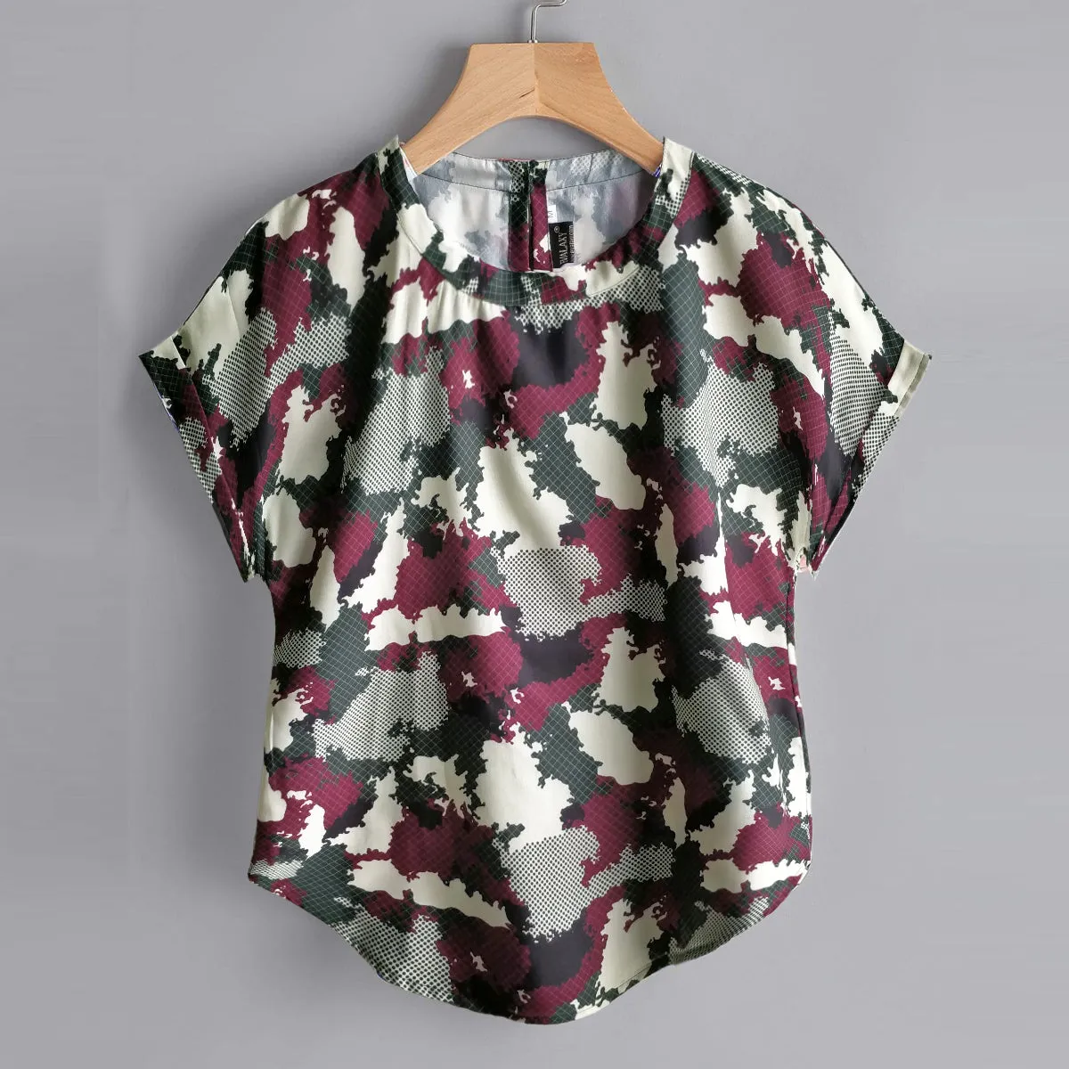 Stylish Abstract Camo Tops For Women & Girls