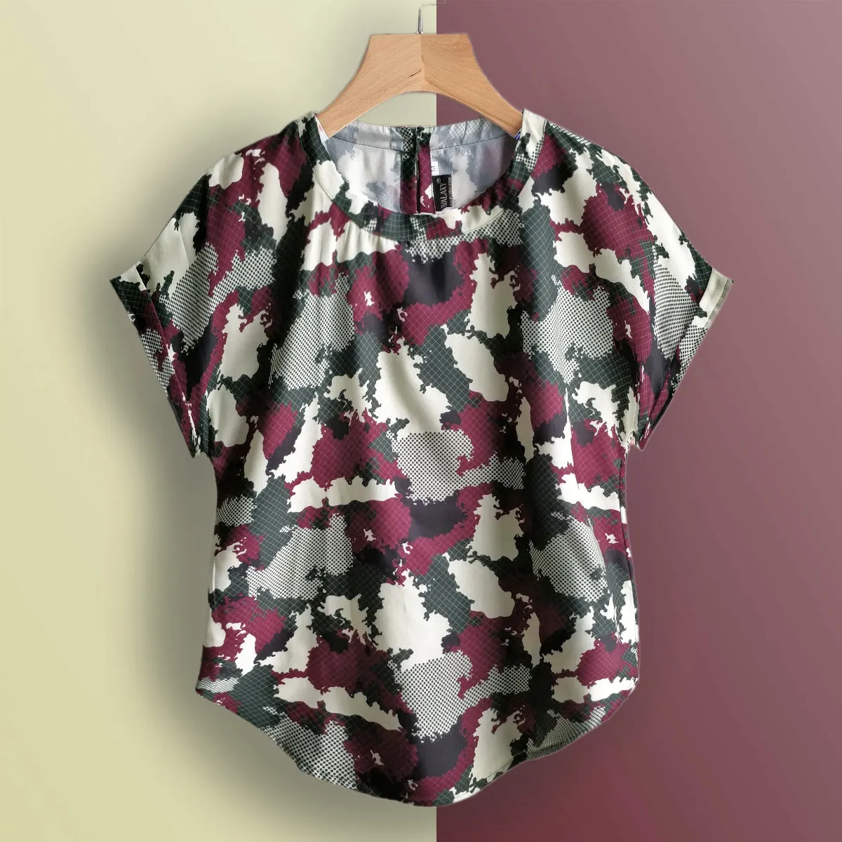 Stylish Camo & Paint Brush Tops Combo For Women & Girls(Pack Of 2 Pcs)