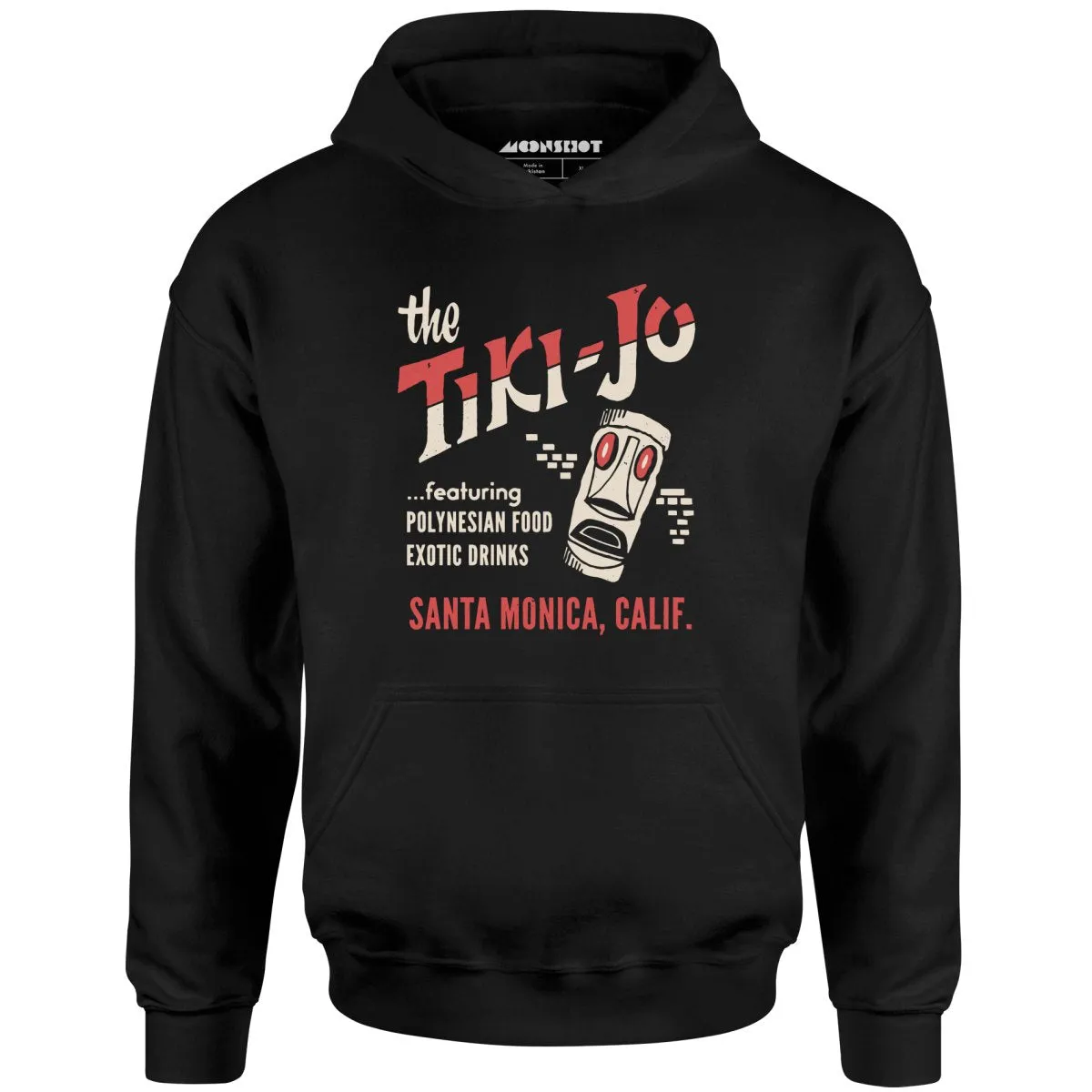 The Tiki-Jo - Santa Monica, CA - Vintage Tiki Bar - Unisex Hoodie