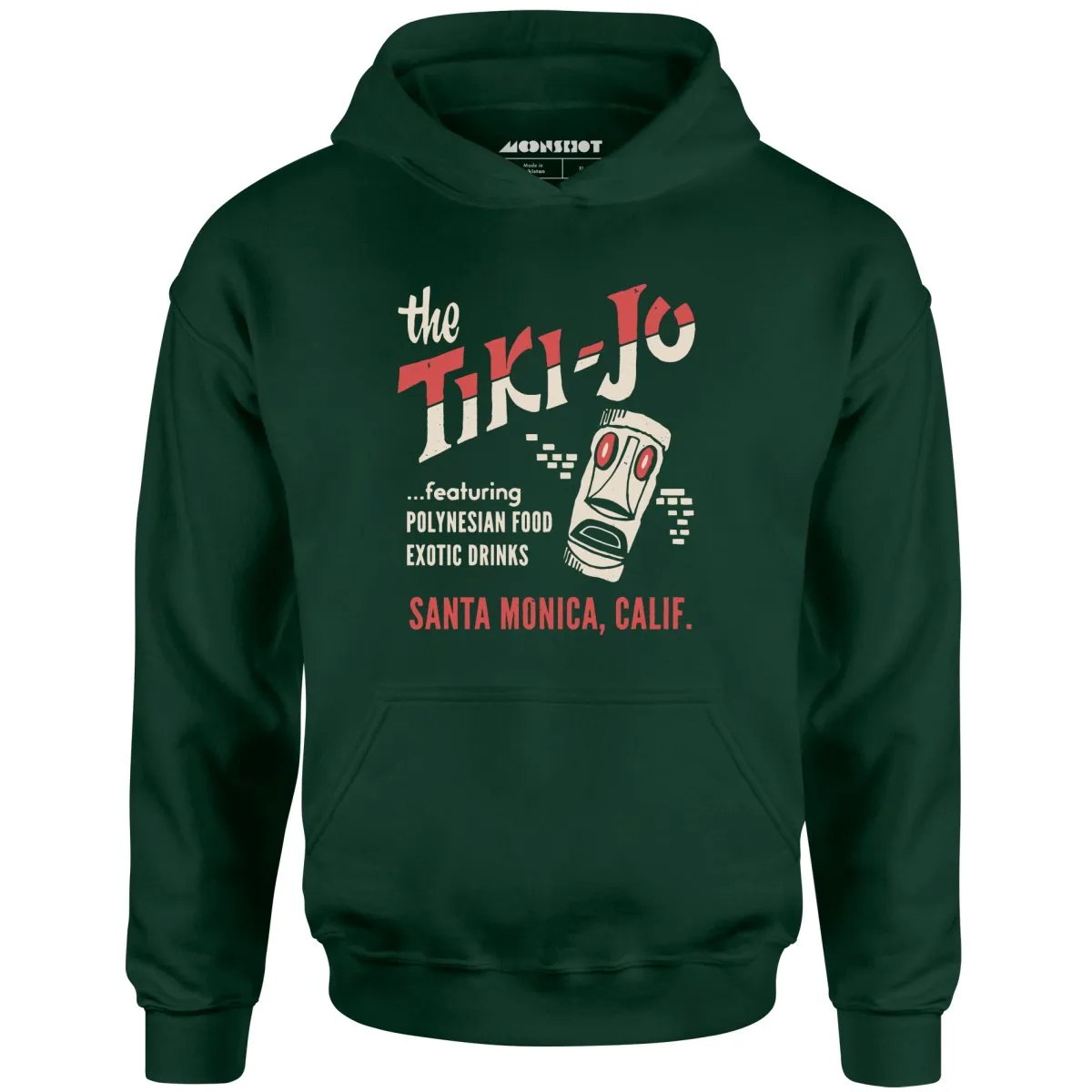 The Tiki-Jo - Santa Monica, CA - Vintage Tiki Bar - Unisex Hoodie