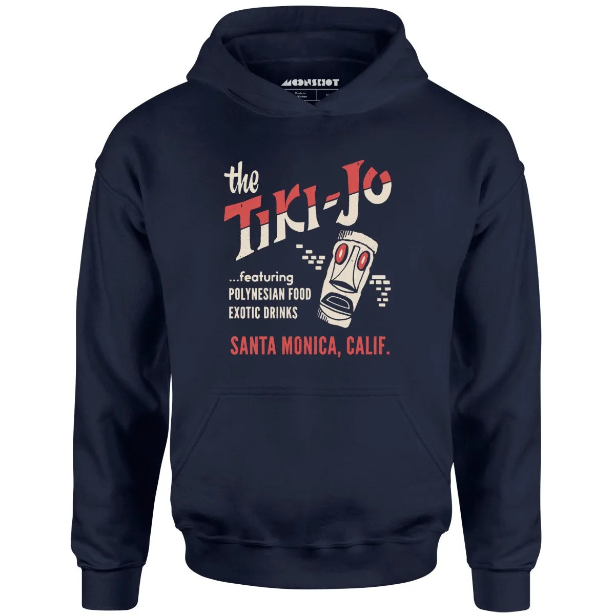 The Tiki-Jo - Santa Monica, CA - Vintage Tiki Bar - Unisex Hoodie