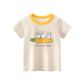 Toddler/Kid Girl's "Have a Good Time" Bunnies T-shirt