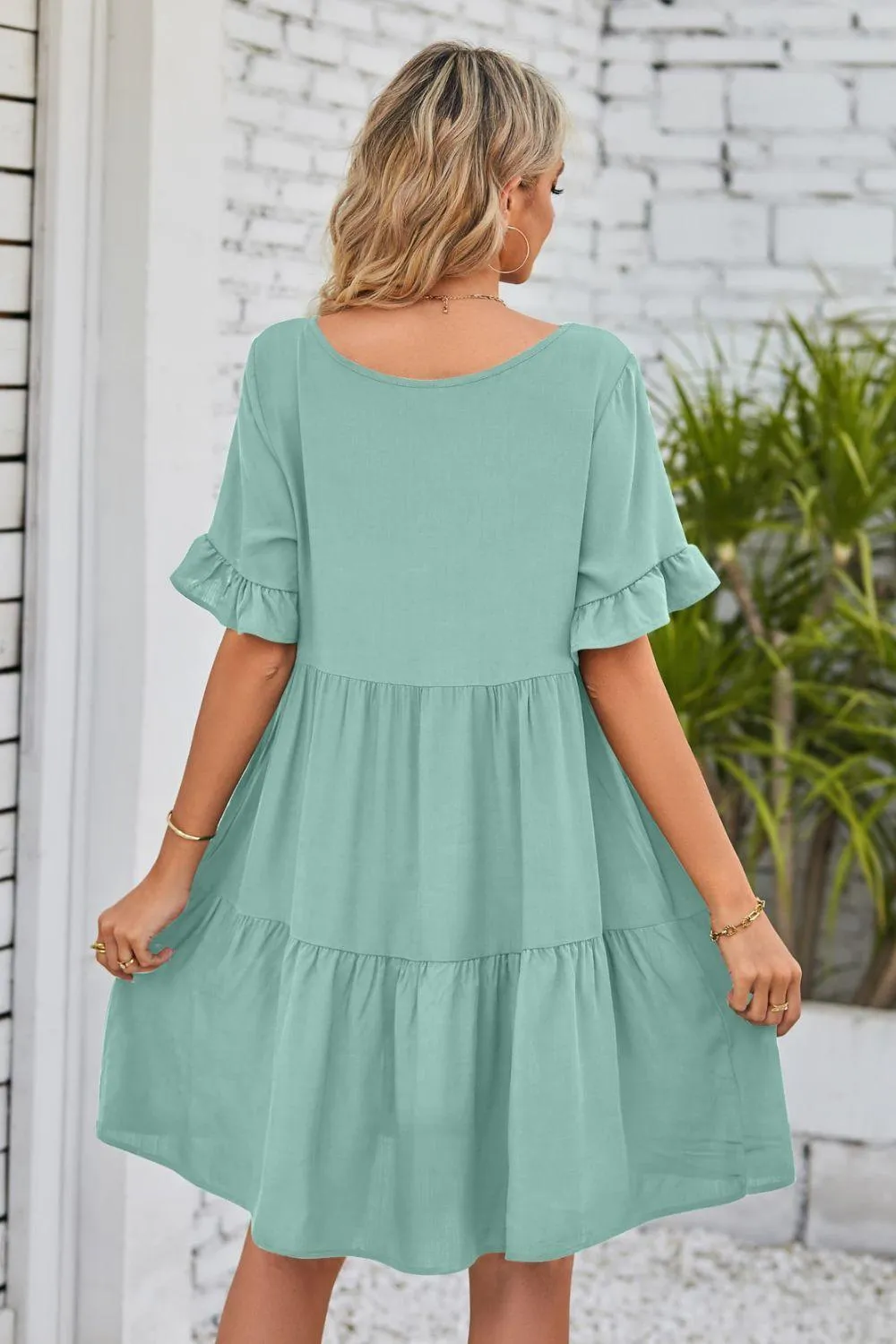 Veronica Flounce Tiered Dress