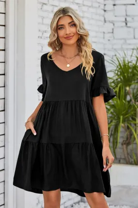 Veronica Flounce Tiered Dress