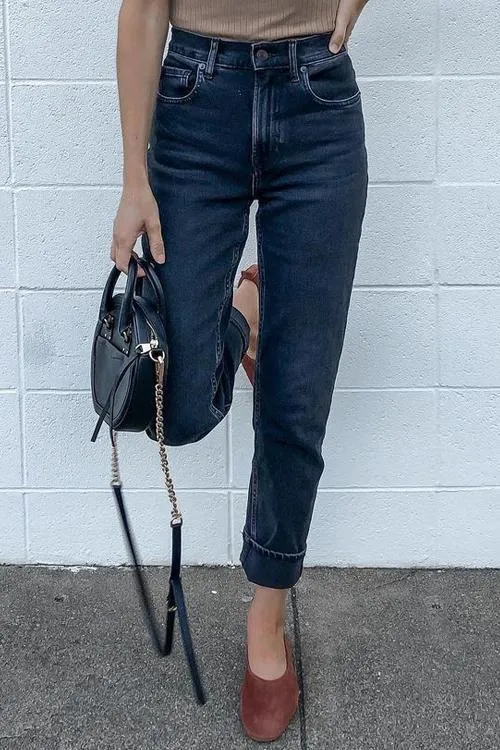 Versatile Straight Leg Jeans