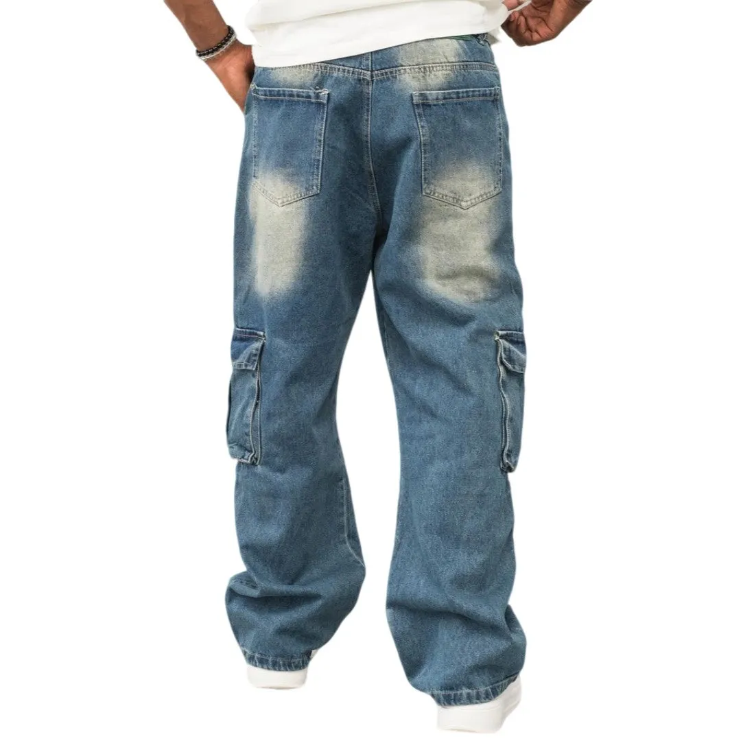 Vintage Baggy Cargo Denim Jeans