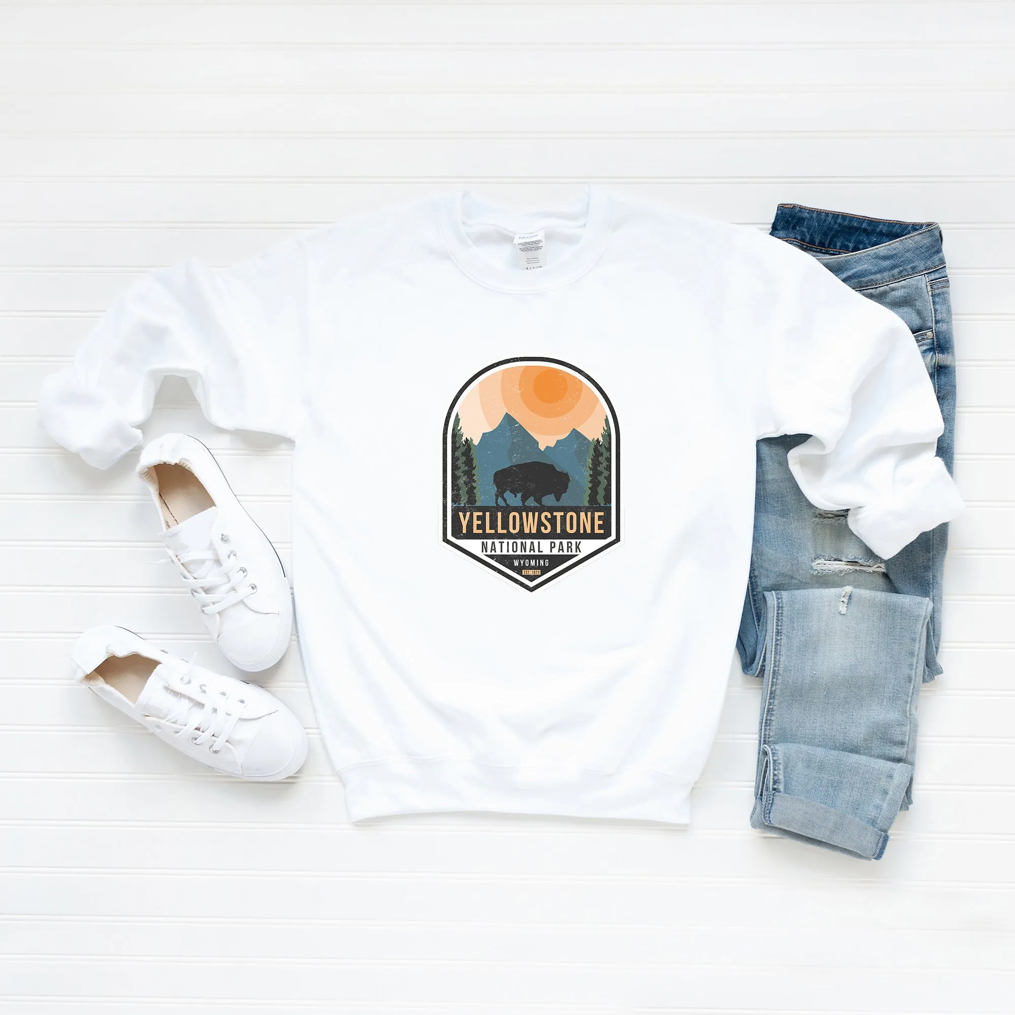 Yellowstone National Park Badge | Sweatshirt