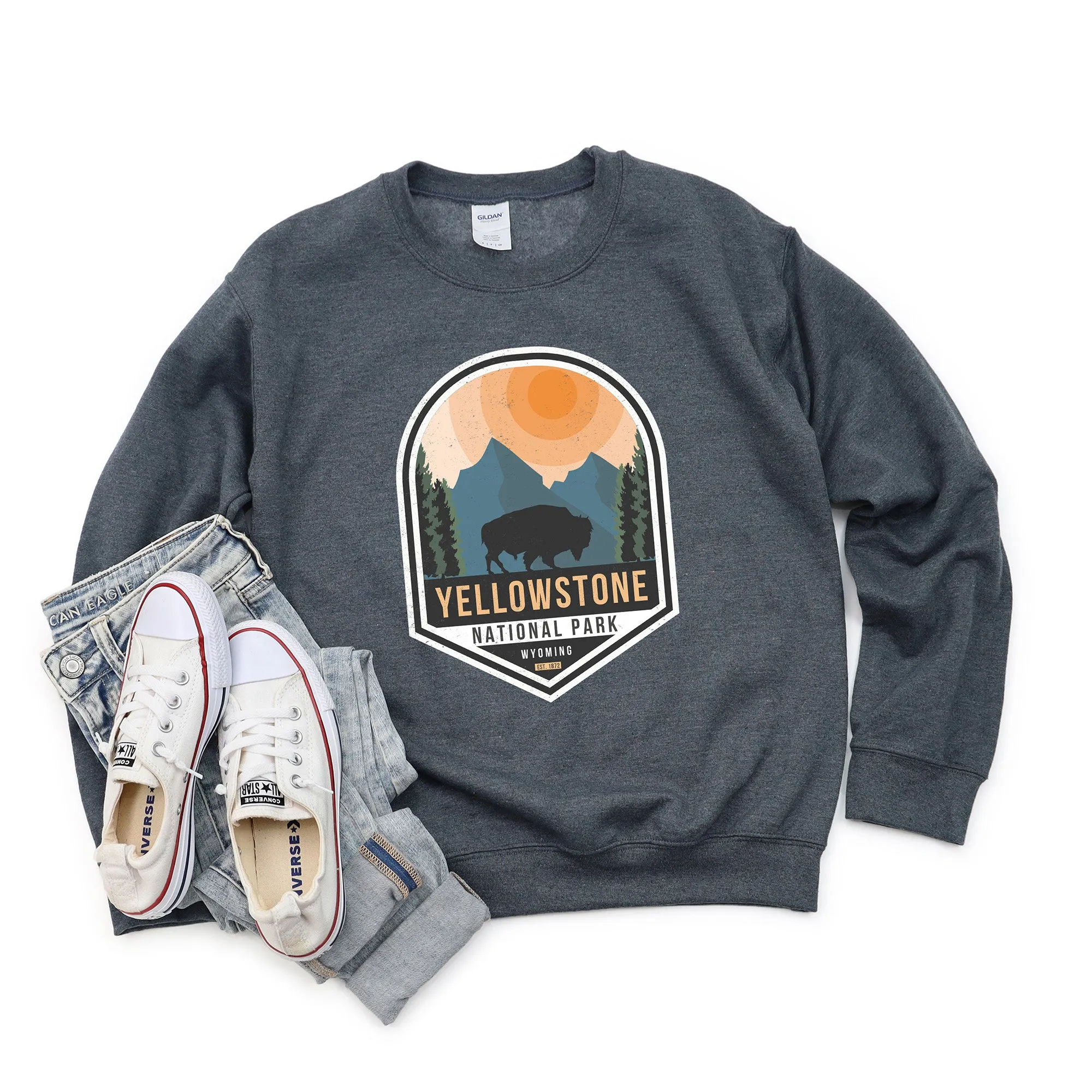 Yellowstone National Park Badge | Sweatshirt